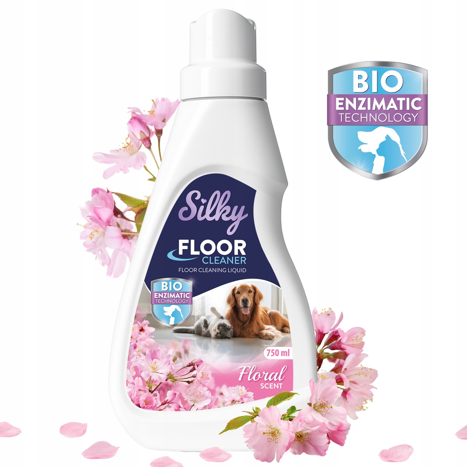 Silky Floor Cleaner floral scent 750 ml