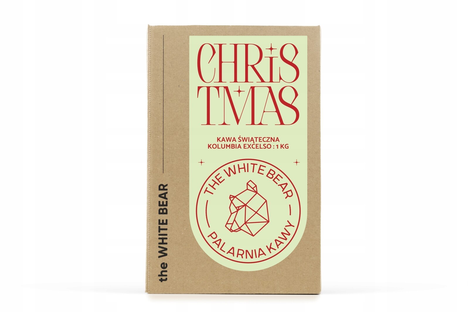 Káva káva Arabica The White Bear Colombia Excelso 1kg Jako Dárek