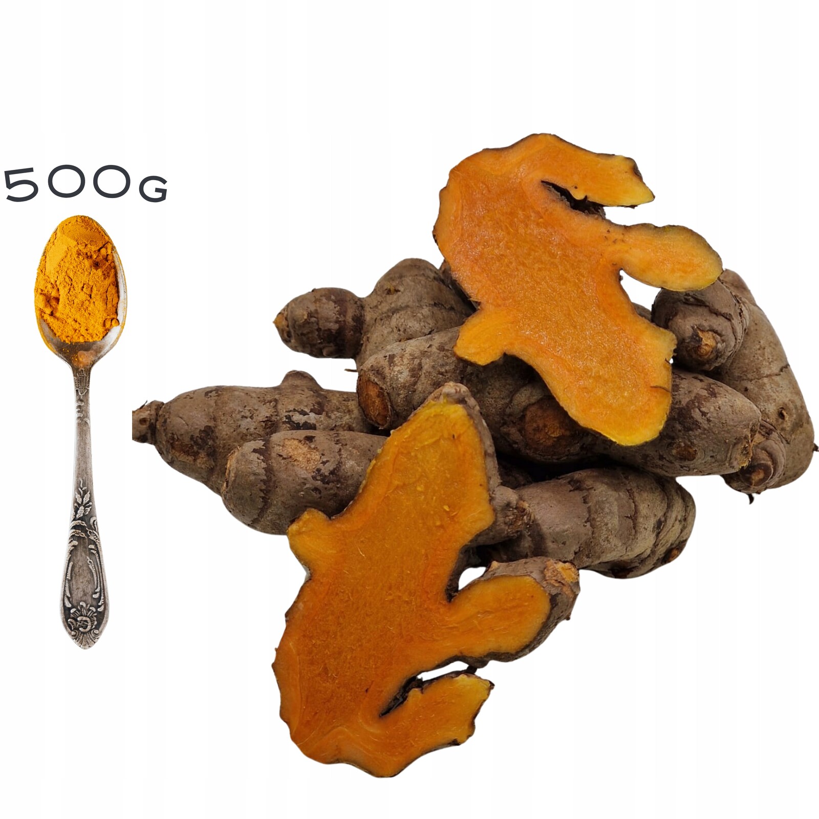 Kořen Kurkumy 500G Pravý Přírodní ze Španělska Vysoká Kvalita Odolnost