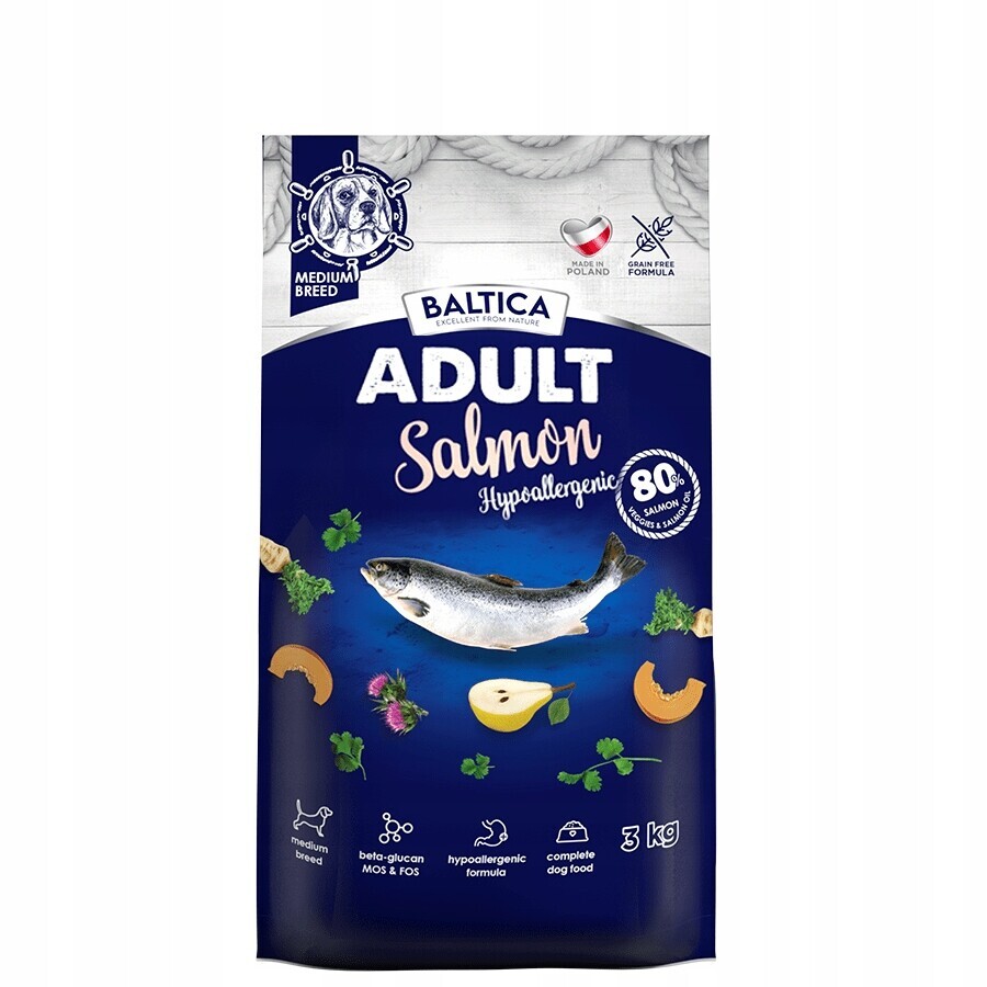 Baltica Adult Salmon Hypoalergenní střední M 3kg