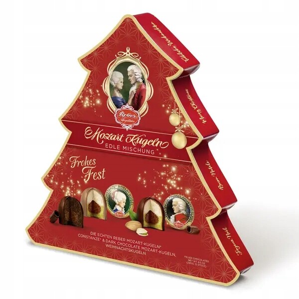 Pralinky Mozart Kugeln Vánoční stromek Reber 240 g Pralinky jako dárek k vánočnímu stromku