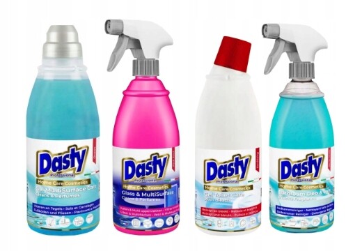 Dasty Sada domácí chemie – sklo, podlahy, koupelna, Wc