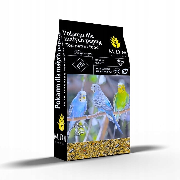 Krmivo krmivo malé papoušky 