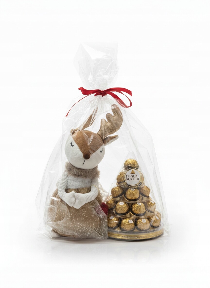 Prémiová Dárková Sada Roztomilý Sob vánoční stromeček Ferrero Rocher!