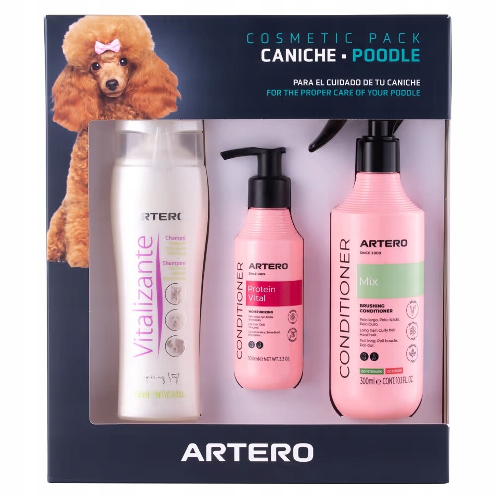 Kosmetická sada pro psy s kudrnatou/vlnitou srstí Pudel
