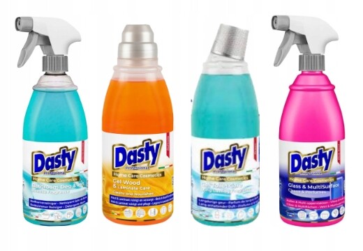 Dasty Sada domácí chemie – podlahy, skla, koupelna, Wc