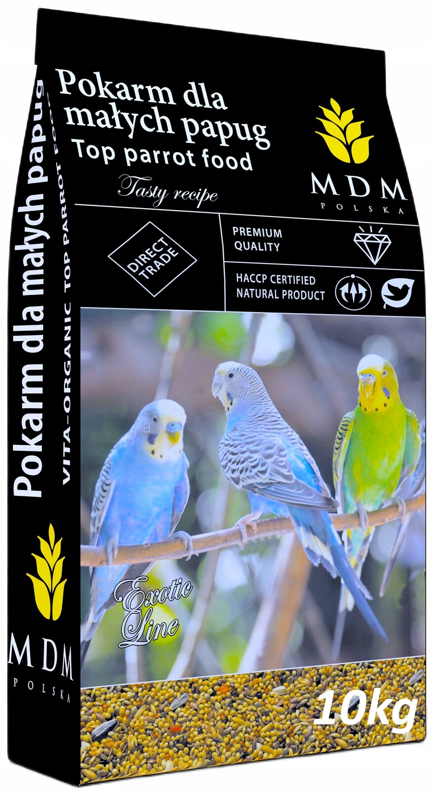 Krmivo pro vlnité papoušky Australian Taste Vita-Organic MDM 10 kg