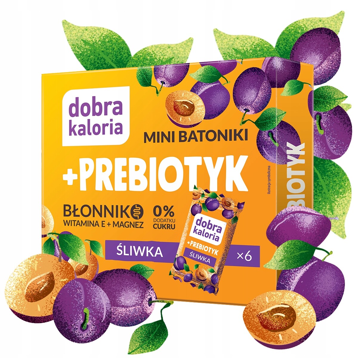 Zdravé Mini Tyčinky Probiotická Švestka Dobra Kaloria švestka 0% cukru