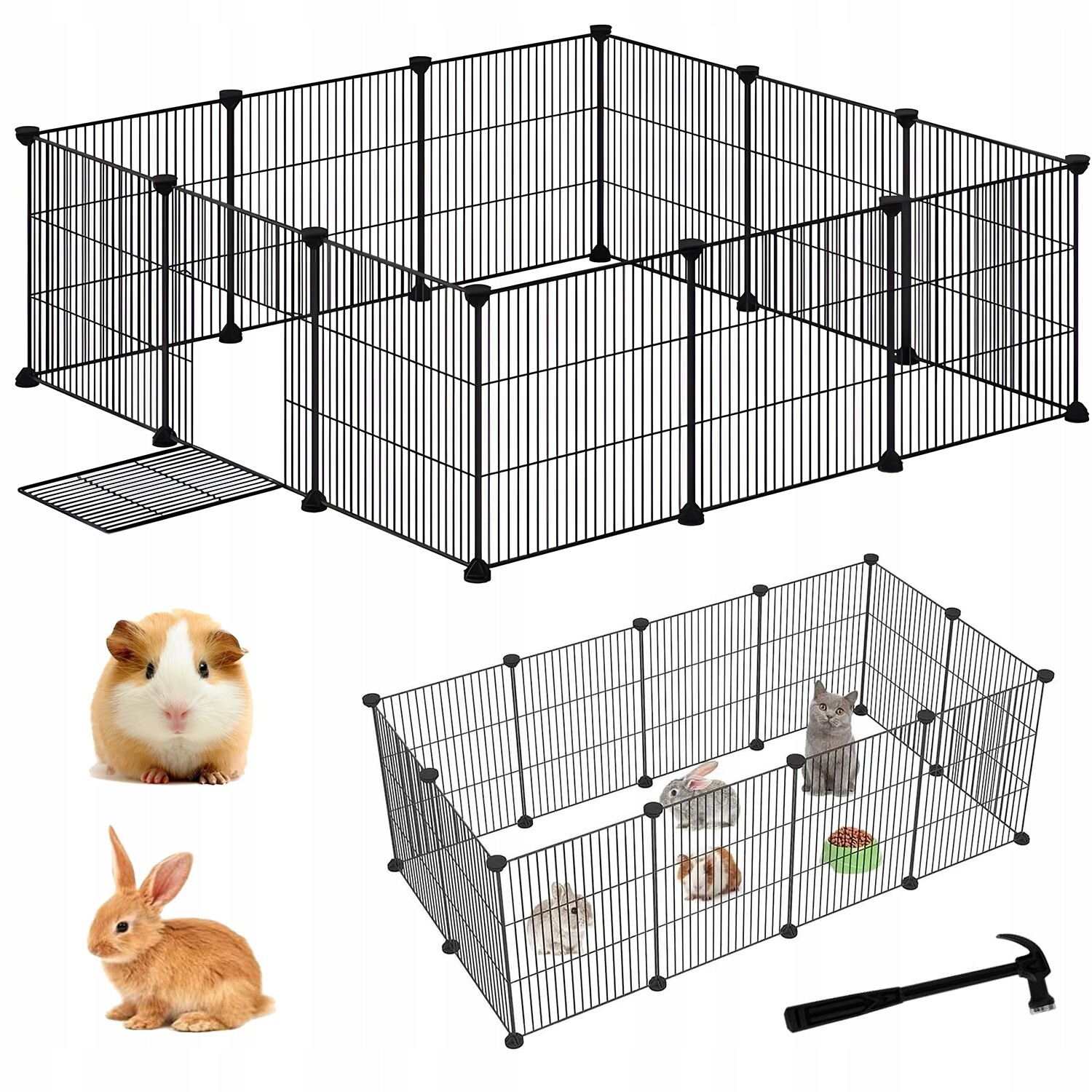 Kotec Pro Psy Ohrada Výběh Psa Králíka Prasátka Skládací 142x72x36cm Velká