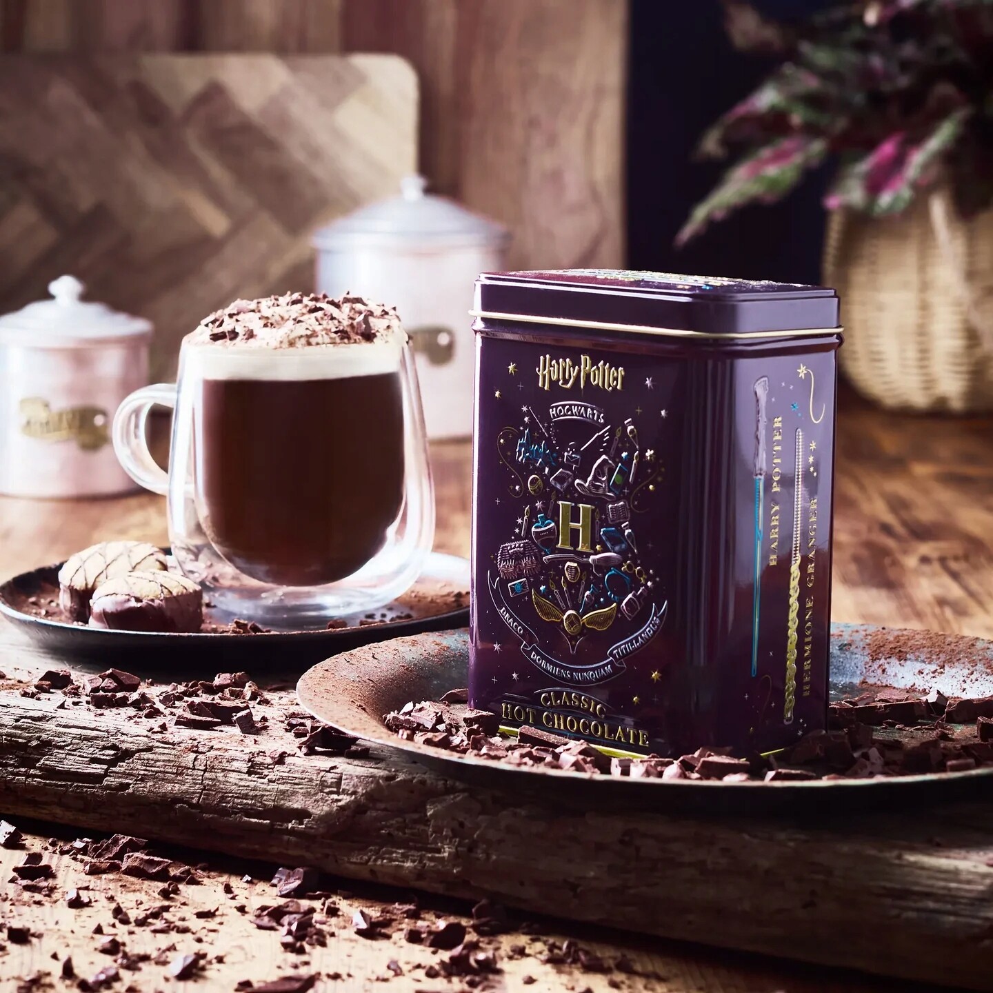 Horká čokoláda Harry Potter plechovka 250 g Nové anglické čaje Hogwarts