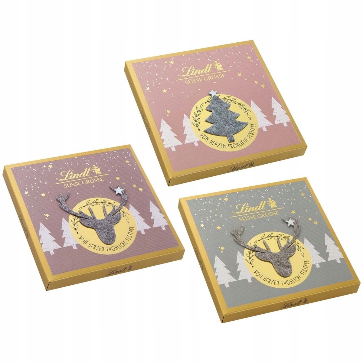 Lindt Ručně vyráběná vánoční Dárek Bonboniéra 175g