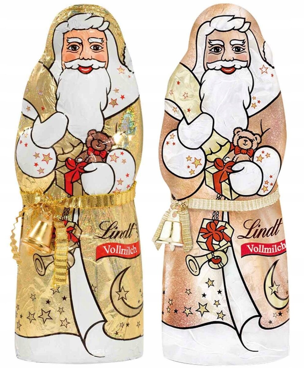 Lindt Santa Claus Glamour Mléčná Čokoláda figurka 200g Německo