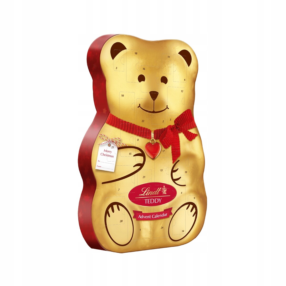 Lindt Adventní kalendář Medvídek Teddy 3D 170 g