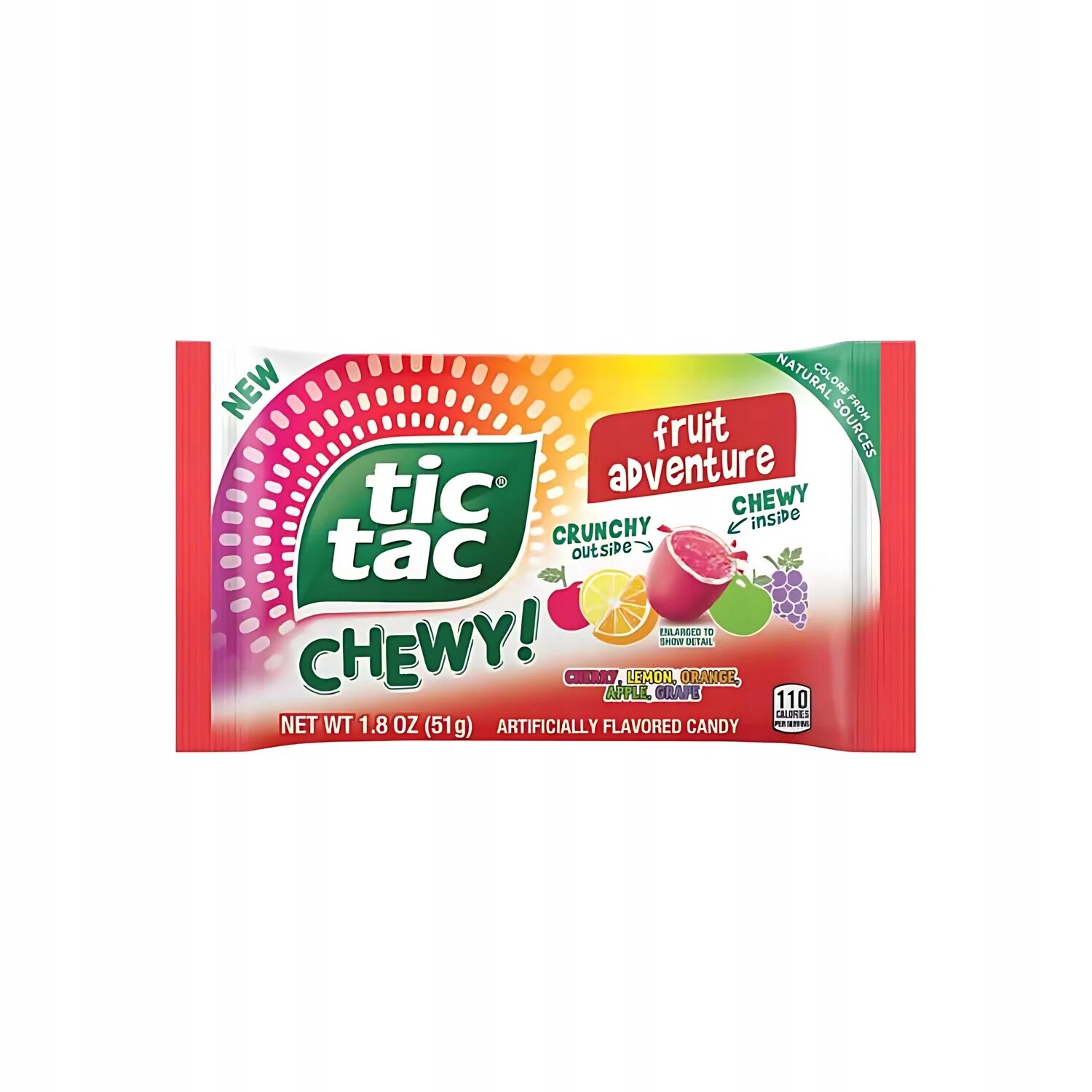 Dražé Tic Tac Chewy Fruit Adventure Na Žvýkání 51 g