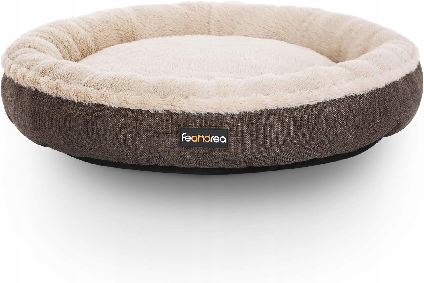 Lionto Kulatý pelíšek pelíšek pro psa kočku , kobliha, 65 cm Ø hnědá