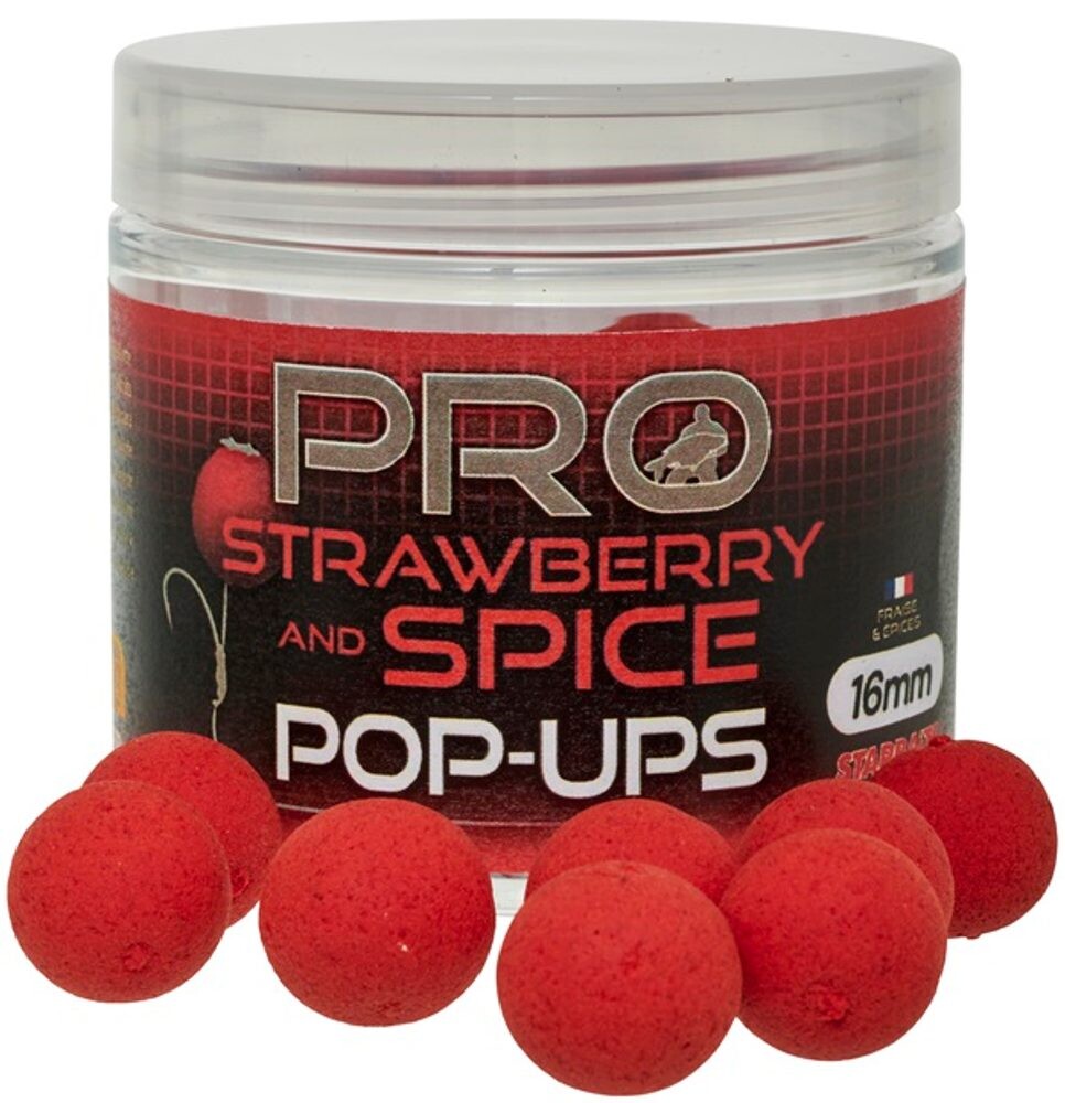 Starbaits Plovoucí boilies Pop Up Pro Strawberry Spice 50g - 12mm