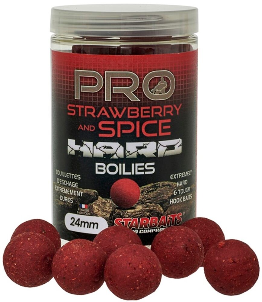 Starbaits Boilie Hard Pro Strawberry Spice 200g - 20mm