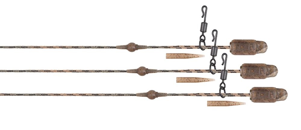 Fox Montáž Edges Camo Heli-Clip Rigs Submerge 3ks - 30lb