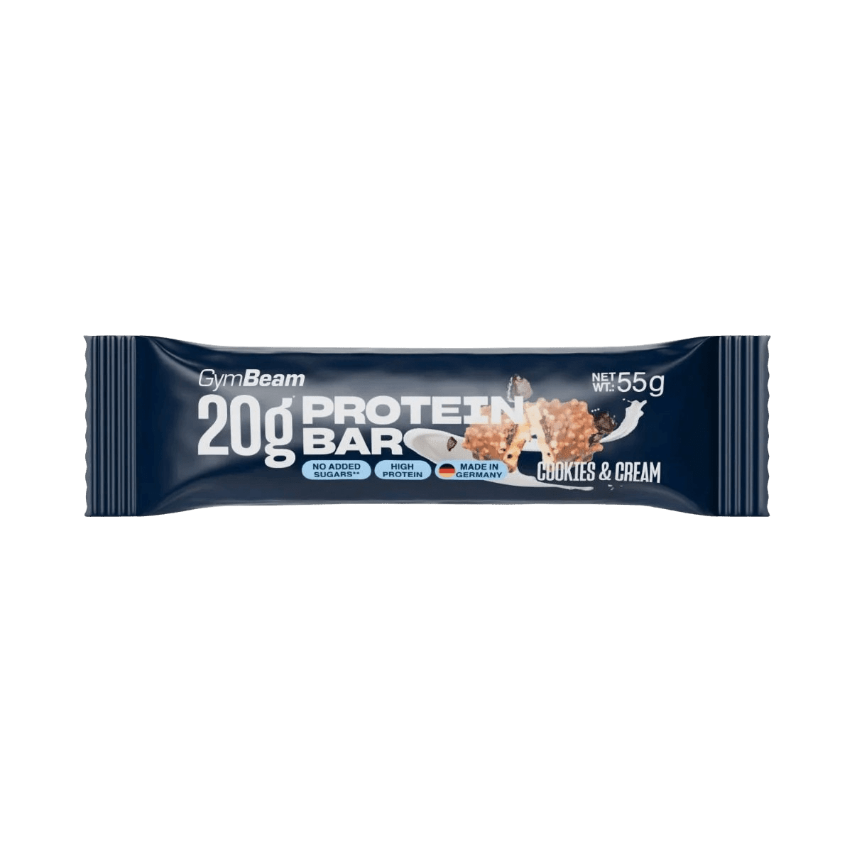 GYMBEAM 20 g protein bar proteinová tyčinka cookies a krém 55 g