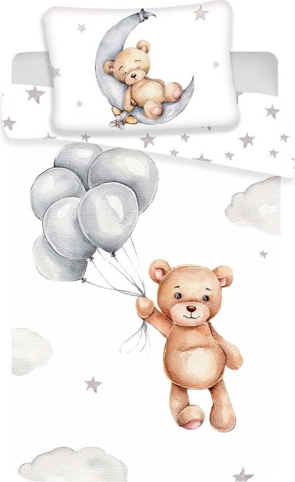Bavlněné dětské povlečení do postýlky 100x135 cm Teddy Bear – Jerry Fabrics