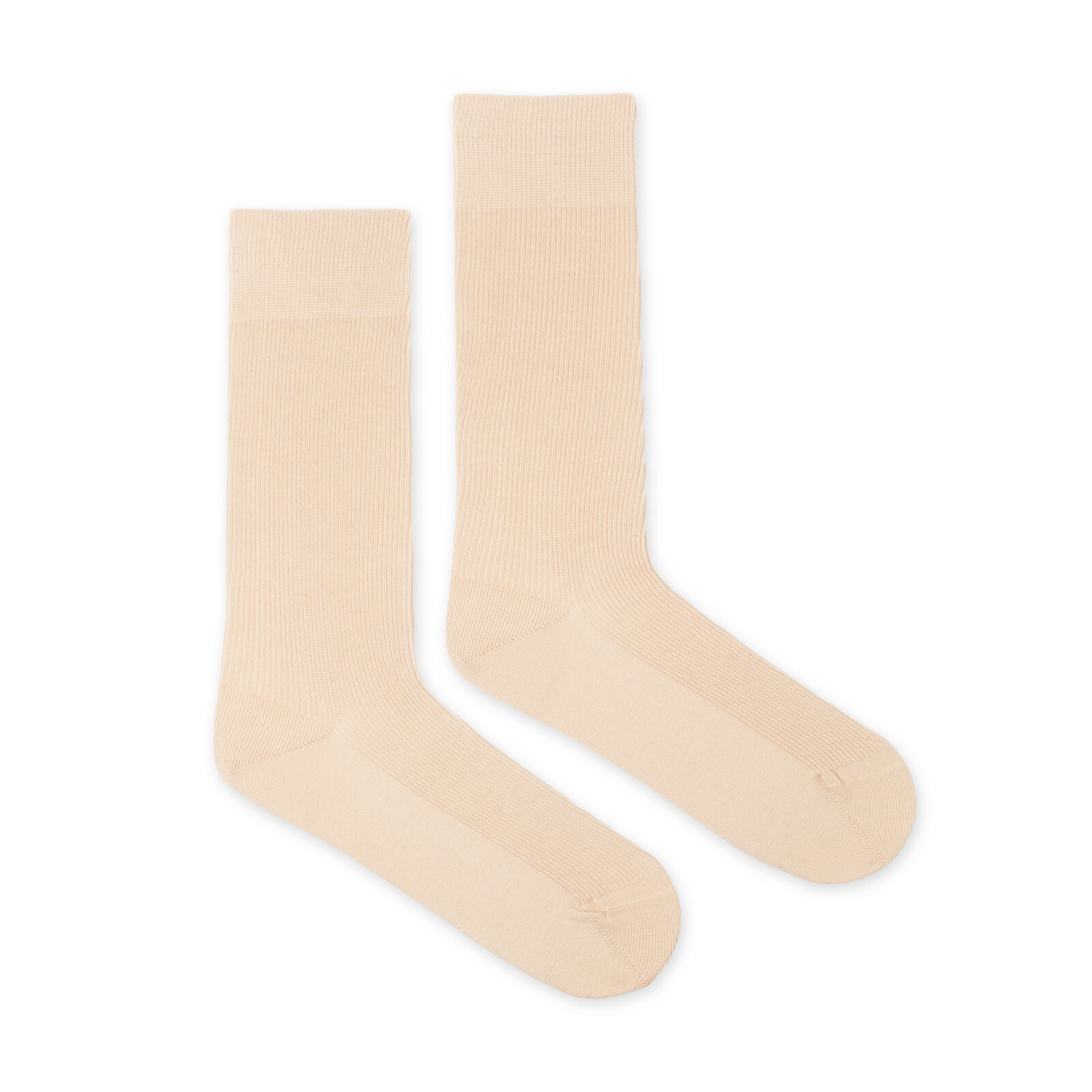 Ponožky Žebro tenké béžové
