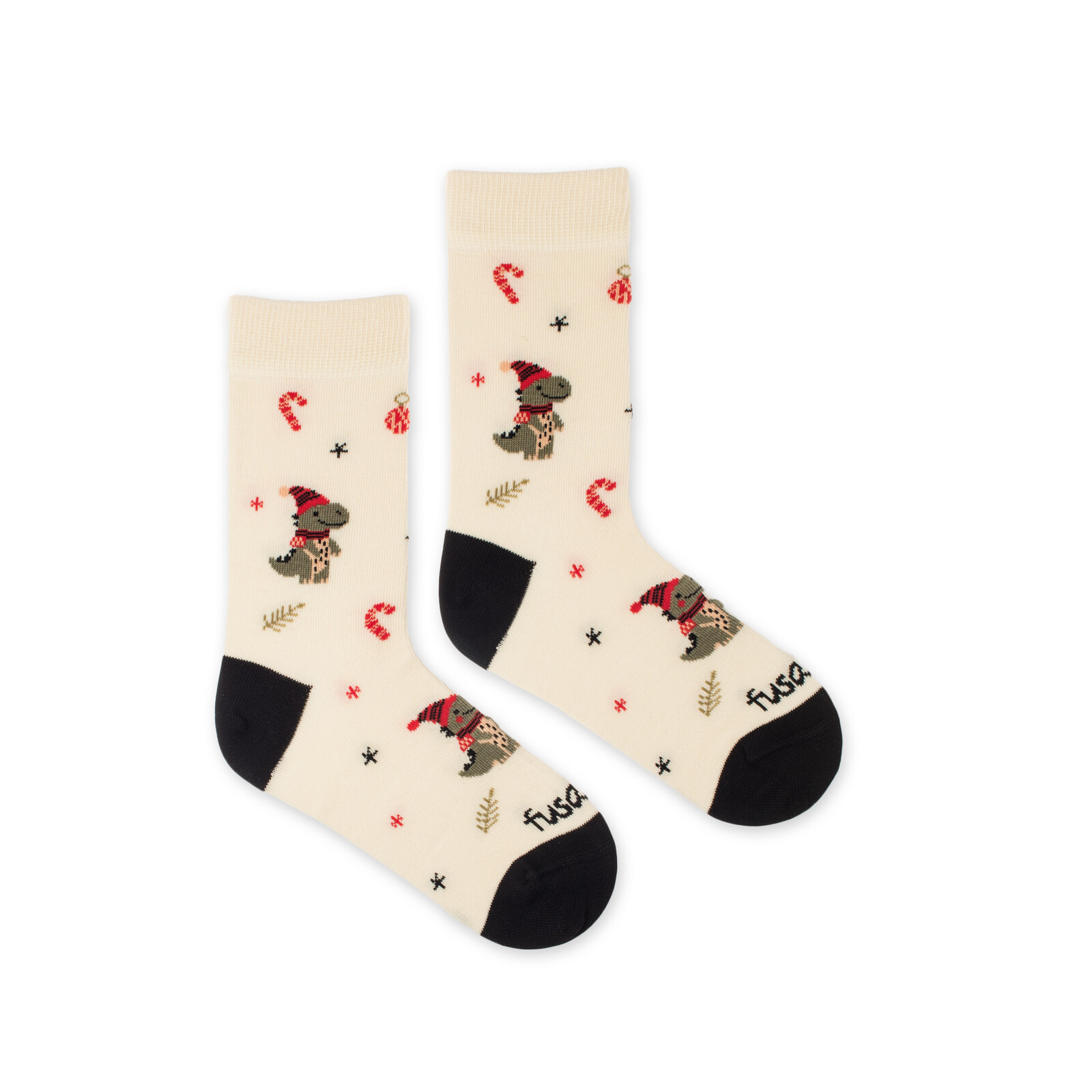 Dětské ponožky Dinosaurus vánoční