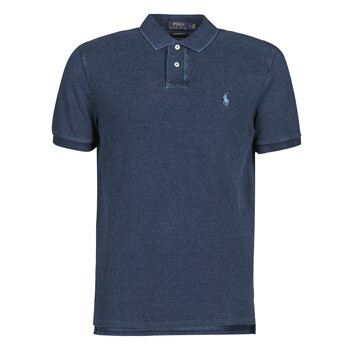 Polo Ralph Lauren  POLO AJUSTE DROIT EN COTON BASIC  Modrá