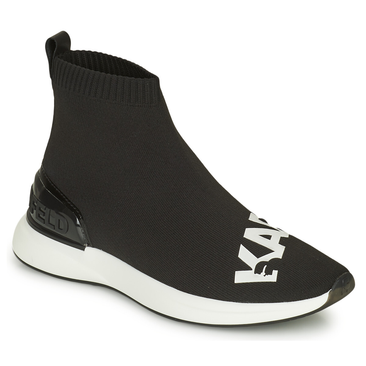 Karl Lagerfeld  FINESSE LEGERE KNIT MID BT  Černá