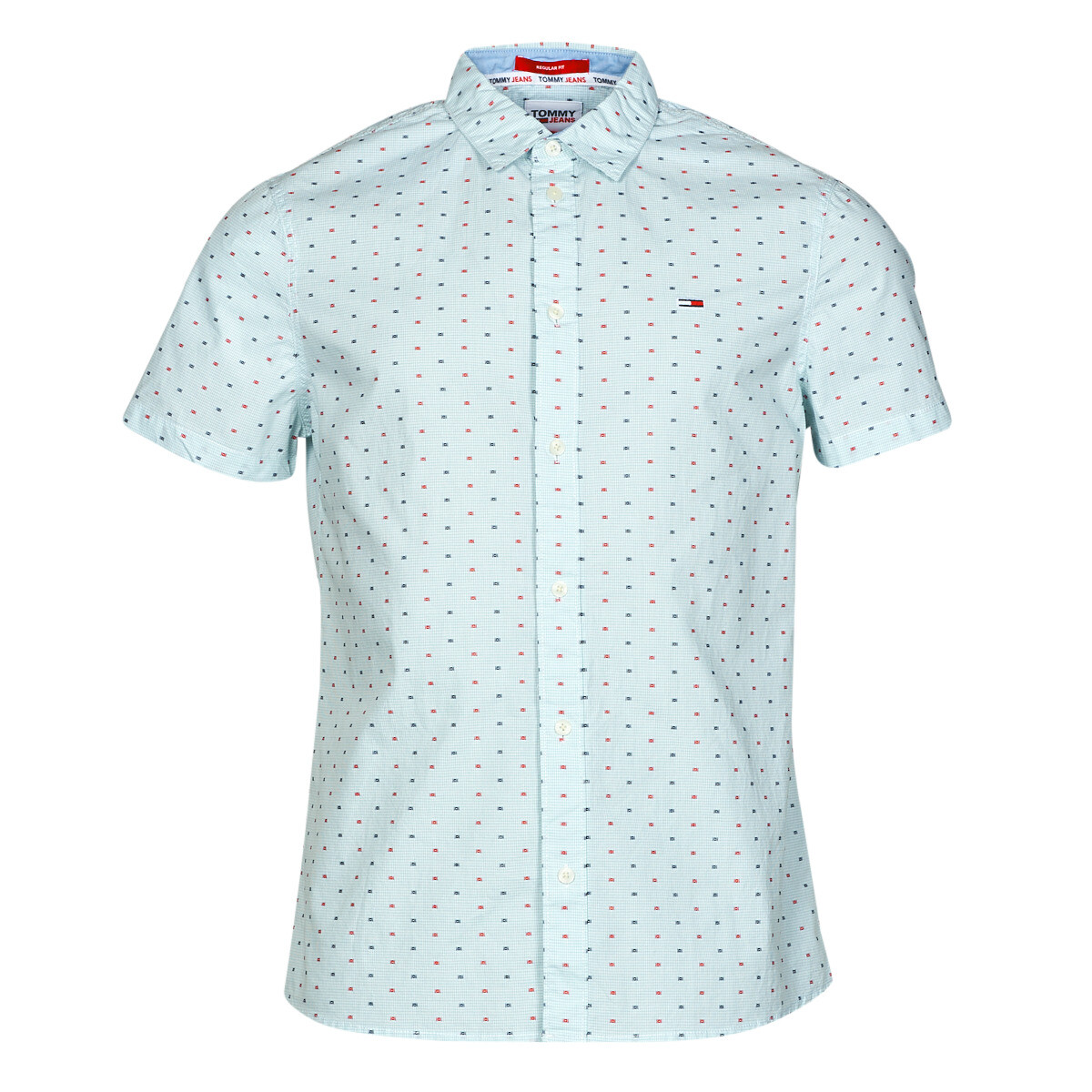 Tommy Jeans  TJM SHORTSLEEVE DOBBY SHIRT  Bílá