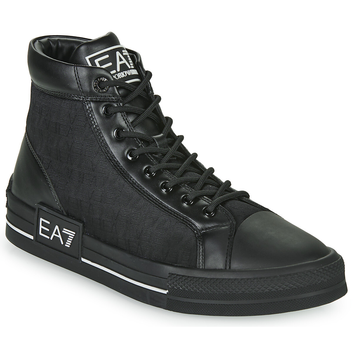 Emporio Armani EA7  JACQUARD SNEAKER  Černá