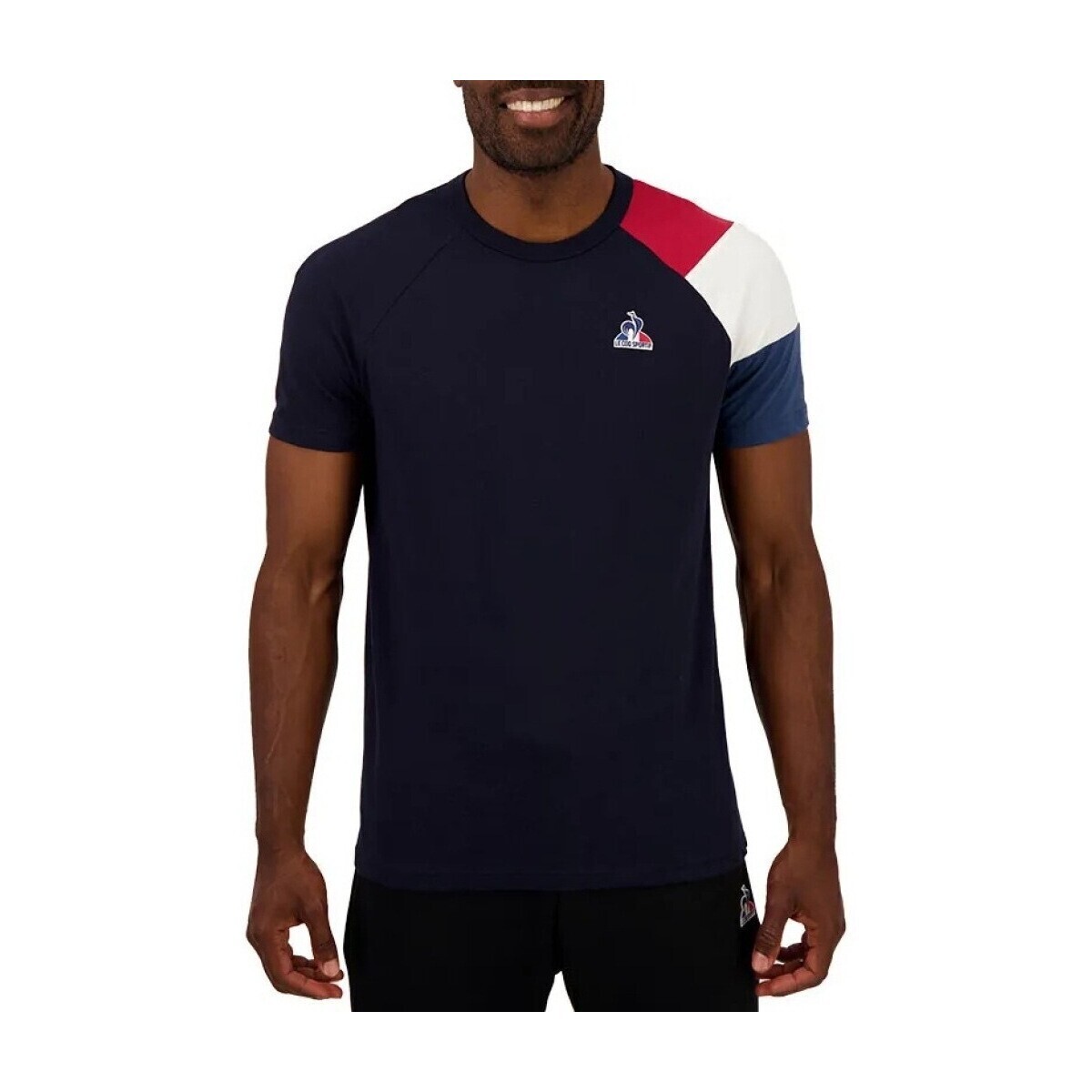 Le Coq Sportif  BAT SP TEE SS Nº1  Černá