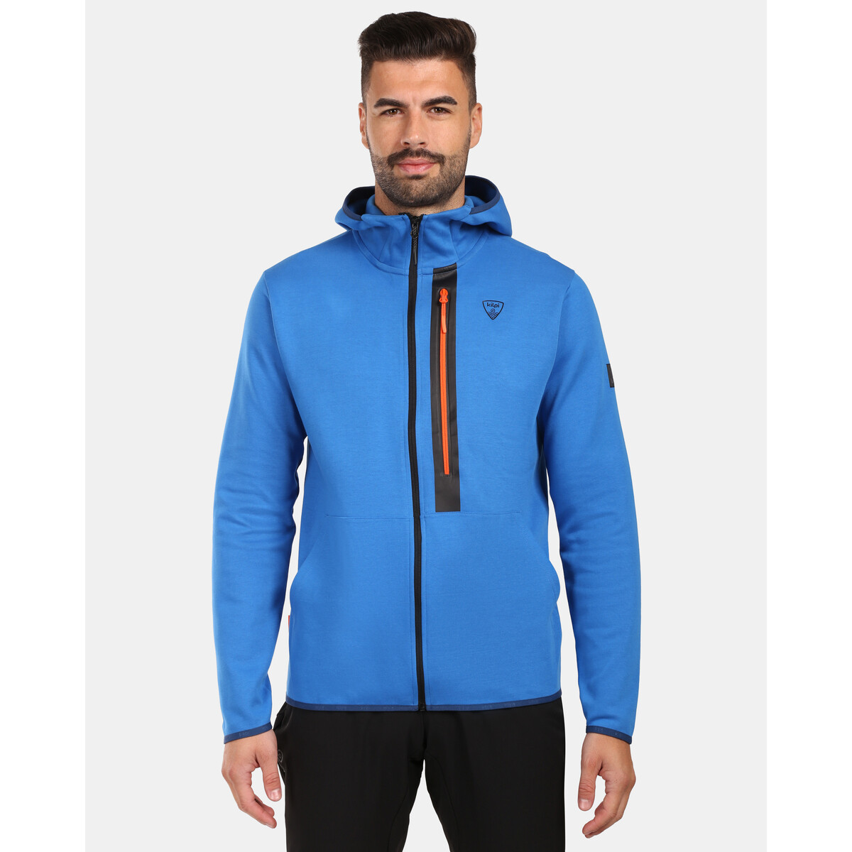 Kilpi  Bavlněná mikina s kapucí pro aktivní styl  OKAMPOS-M  Modrá