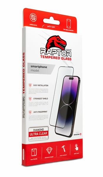 Tvrzené sklo Swissten Raptor Diaomond Ultra Clear 3D pro Samsung Galaxy A17 4G/5G, černá