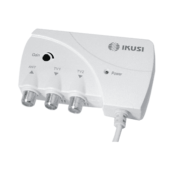 Ikusi ATP-200 domovní zesilovač 1 vst., 2 výst., 47-694 MHz, 103 dBµV, LTE700