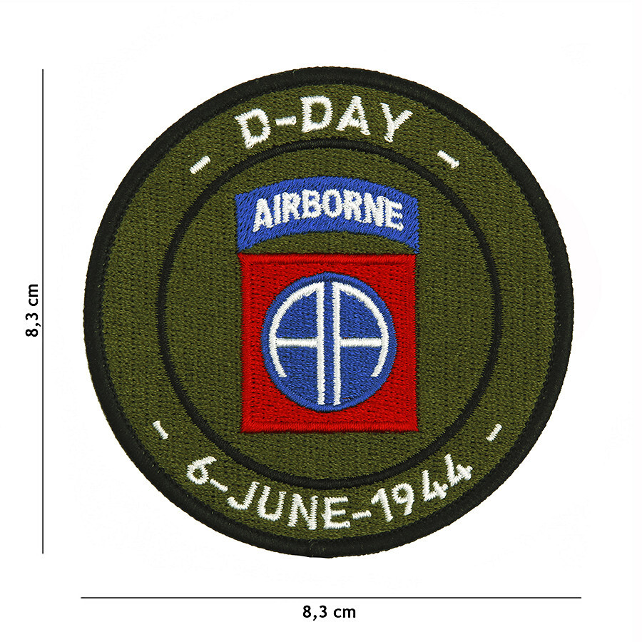 Nášivka textilní Fostex D-Day 82nd Airborne - olivová-barevná