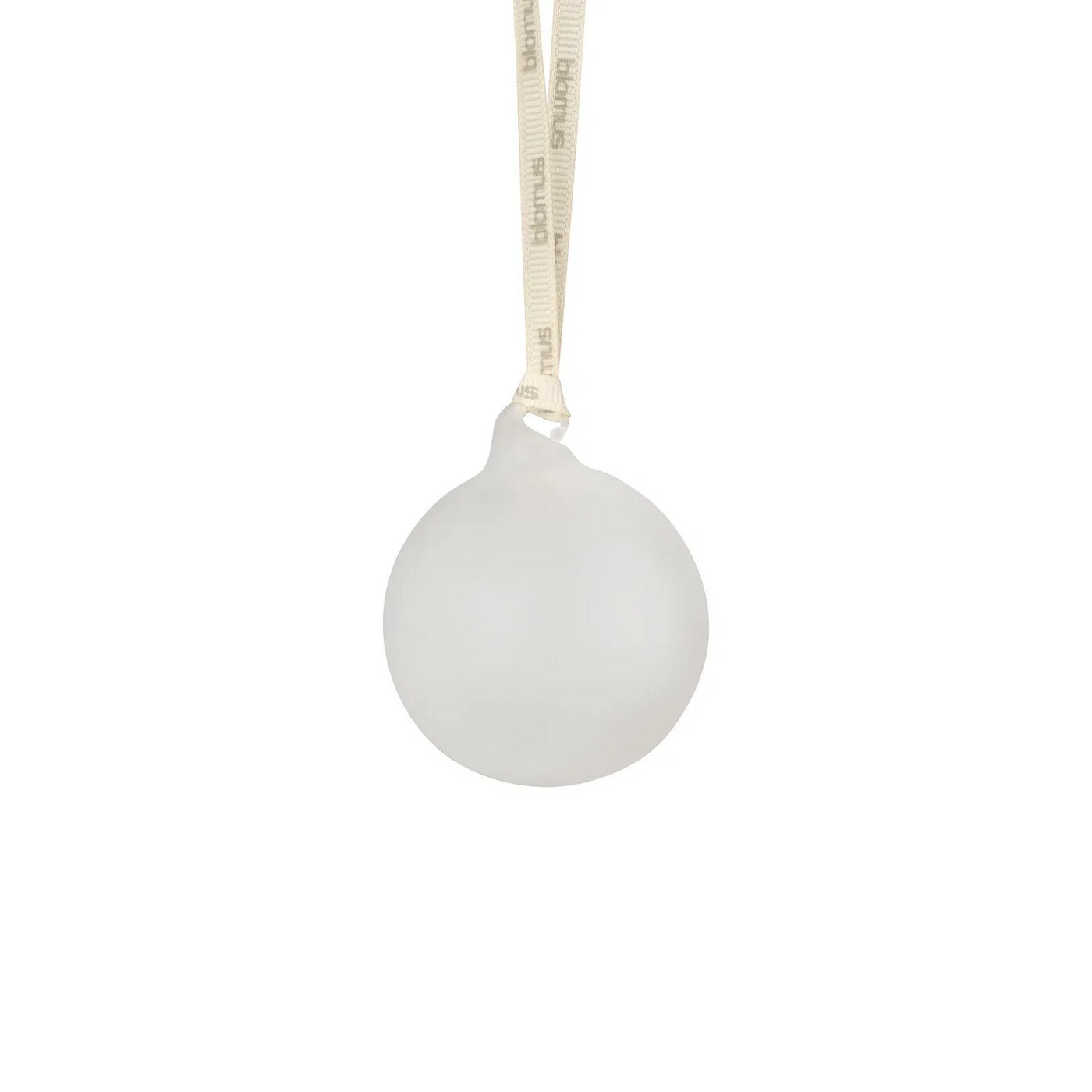 Sada 4 vánočních ozdob průměr 7 cm Blomus JUHLA - bílá