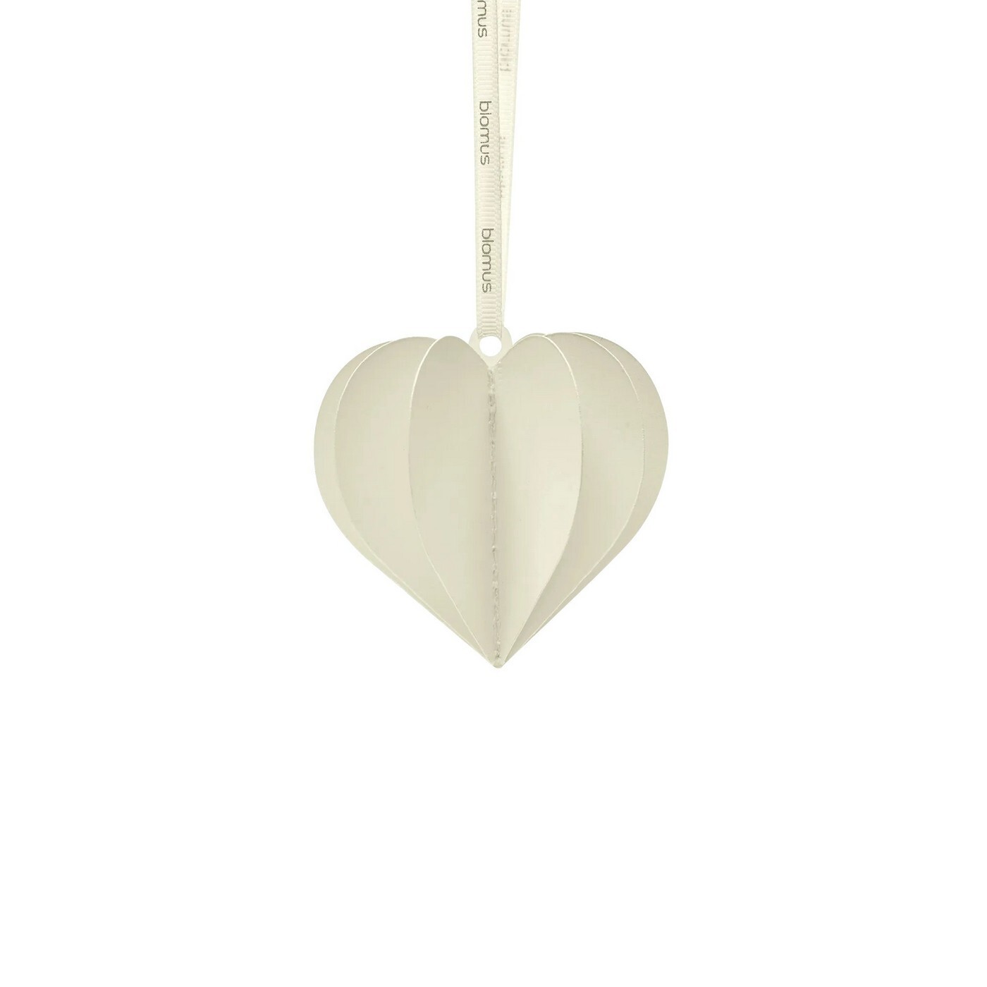 Sada 4 ks papírových srdíček Blomus KAZARY - krémová