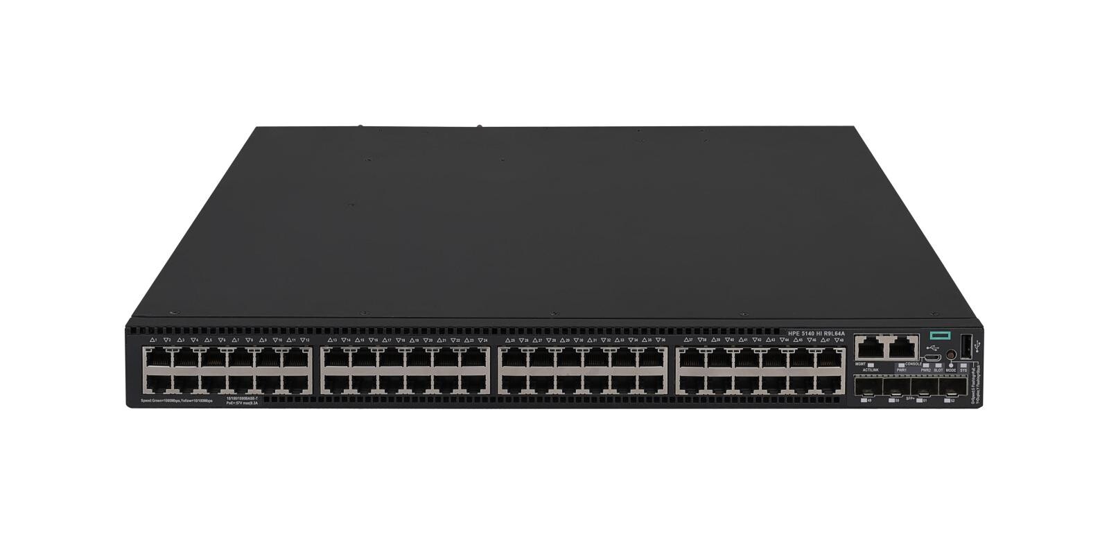 HPE FlexNetwork 5140 48G PoE+ 4SFP+ HI Switch R9L64A RENEW