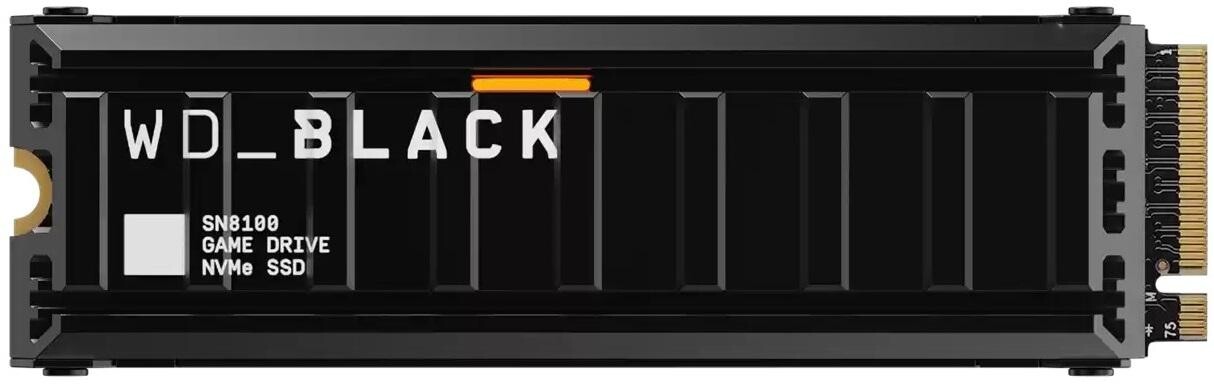 WD BLACK SSD NVMe M.2 4TB PCIe SN8100, PCIe Gen5, (R:14900, W:14000MB/s), s chladičem