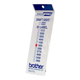 Štítky pro razítka Brother, ID1850, 18x50mm, 12ks, s průhlednou krytkou