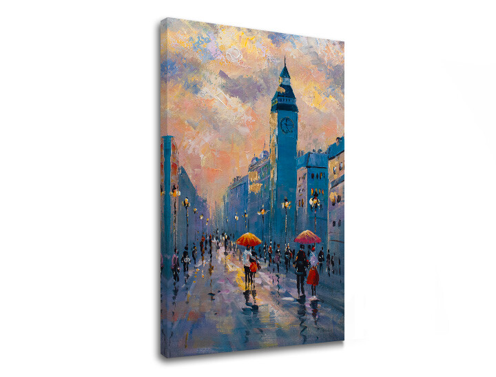 Obraz na plátně PROCHÁZKA MĚSTEM 1 díl XOBCHZH6206E1