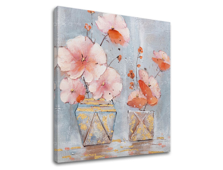 Obraz na plátně KVĚTINY VE VÁZE 1 díl XOBCH1863WE1