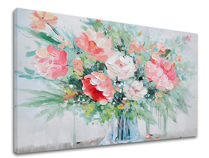 Obraz na plátně KVĚTINY VE VÁZE 1 díl XOBCH1864WE1