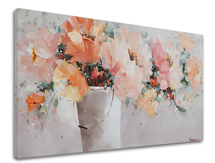 Obraz na plátně KVĚTINY VE VÁZE 1 díl XOBCH1945WE1