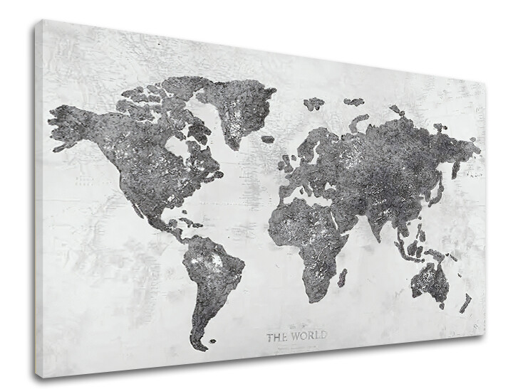 Obraz na plátně MAPA SVĚTA 1 díl XOBCH12288GE1