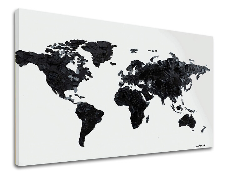 Obraz na plátně MAPA SVĚTA 1 díl XOBCH12382GE1