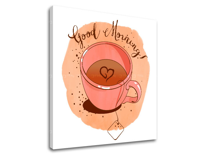 Nástěnné umění s textem Dobré ráno