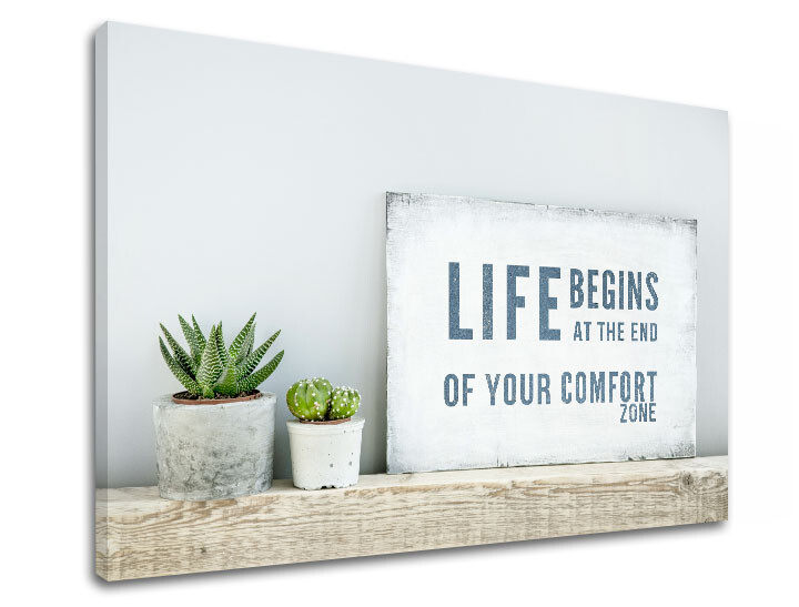 Motivační nástěnné umění Život začíná