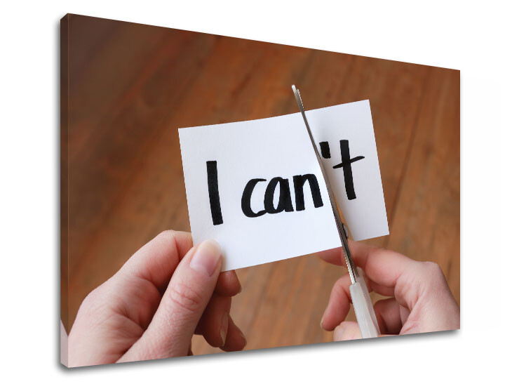 Motivační nástěnná malba Nemůžu
