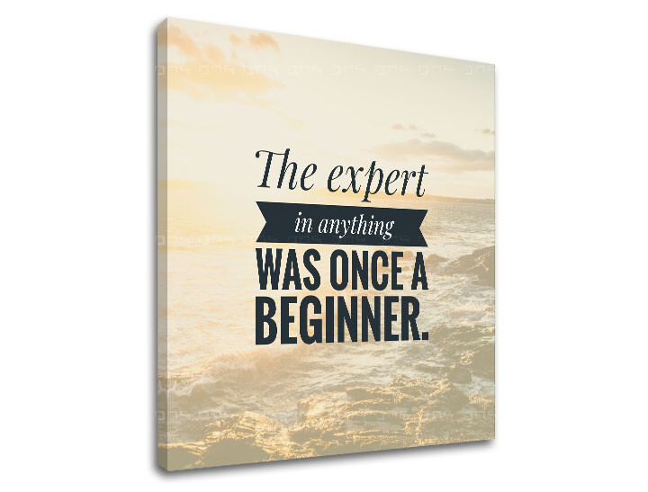 Motivační nástěnné umění Expert na cokoli